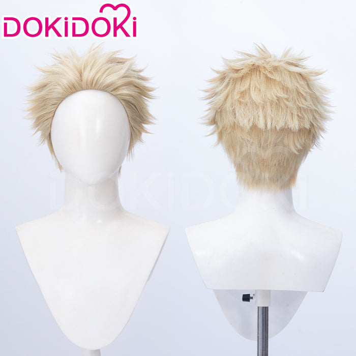 【Ready For Ship】DokiDoki Anime The Fragrant Flower Blooms with Dignity Cosplay Tsumugi Rintaro Wig Short Blonde Hair