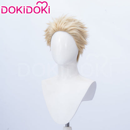 【Ready For Ship】DokiDoki Anime The Fragrant Flower Blooms with Dignity Cosplay Tsumugi Rintaro Wig Short Blonde Hair