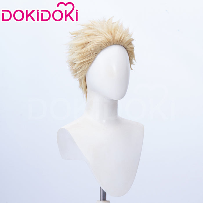 【Ready For Ship】DokiDoki Anime The Fragrant Flower Blooms with Dignity Cosplay Tsumugi Rintaro Wig Short Blonde Hair