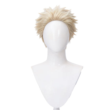 【Ready For Ship】DokiDoki Anime The Fragrant Flower Blooms with Dignity Cosplay Tsumugi Rintaro Wig Short Blonde Hair