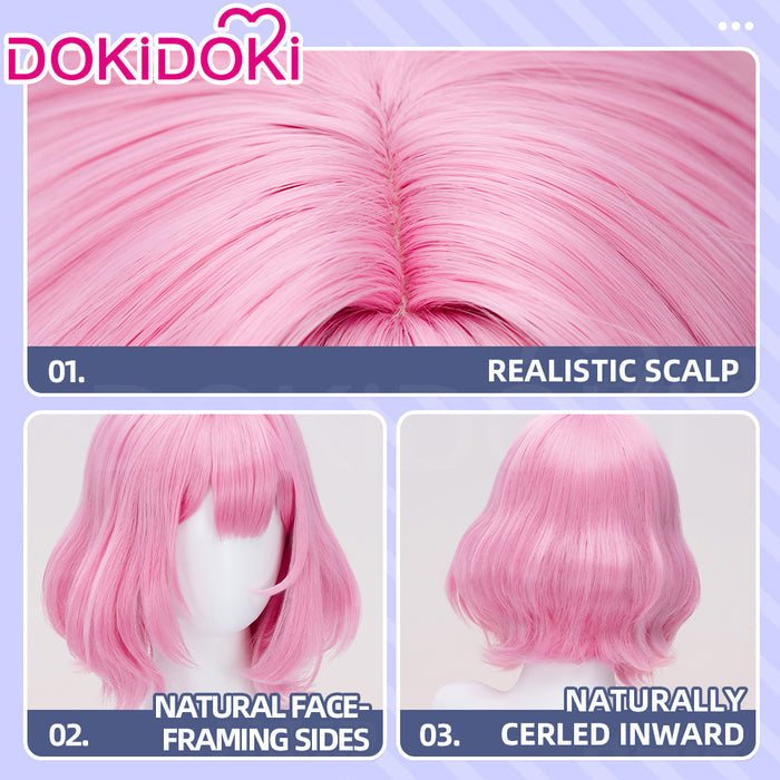 【Ready For Ship】DokiDoki Anime There's No Freaking Way I'll be Your Lover! Unless... Cosplay Renako Amaori Wig Pink Short