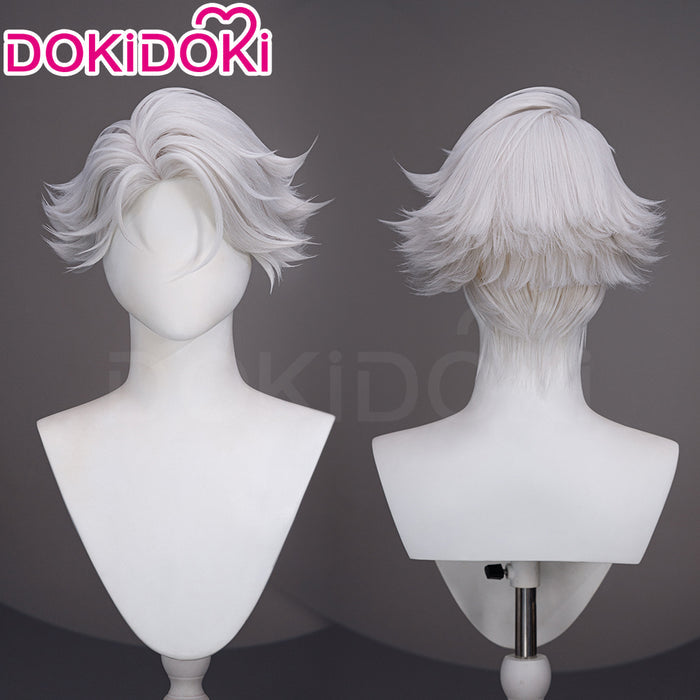 【Ready For Ship】DokiDoki Anime TO BE HERO X Cosplay NICE Wig Short Curly Silver Hair