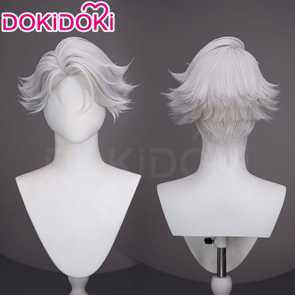 【Ready For Ship】DokiDoki Anime TO BE HERO X Cosplay NICE Wig Short Curly Silver Hair