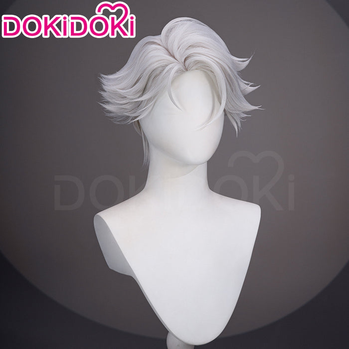 【Ready For Ship】DokiDoki Anime TO BE HERO X Cosplay NICE Wig Short Curly Silver Hair