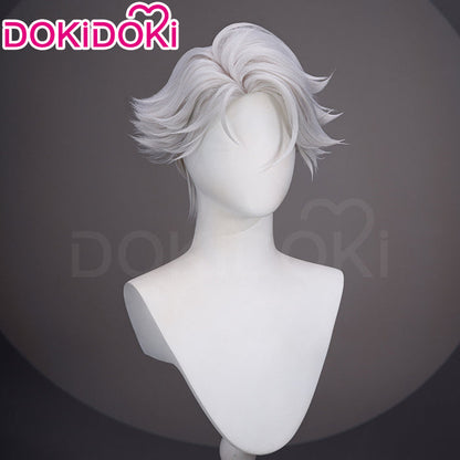 【Ready For Ship】DokiDoki Anime TO BE HERO X Cosplay NICE Wig Short Curly Silver Hair