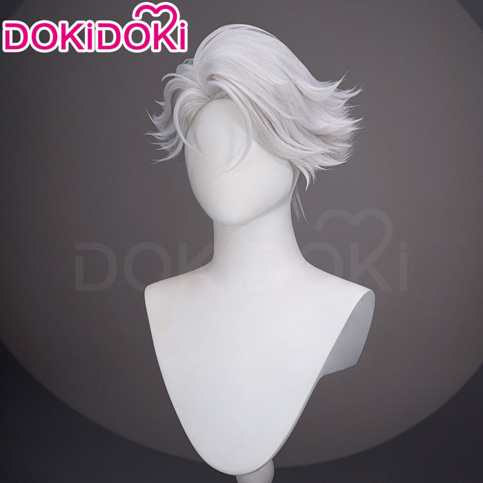 【Ready For Ship】DokiDoki Anime TO BE HERO X Cosplay NICE Wig Short Curly Silver Hair