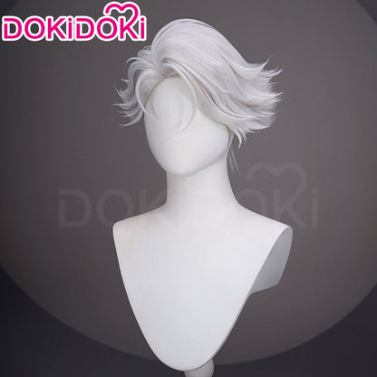 【Ready For Ship】DokiDoki Anime TO BE HERO X Cosplay NICE Wig Short Curly Silver Hair