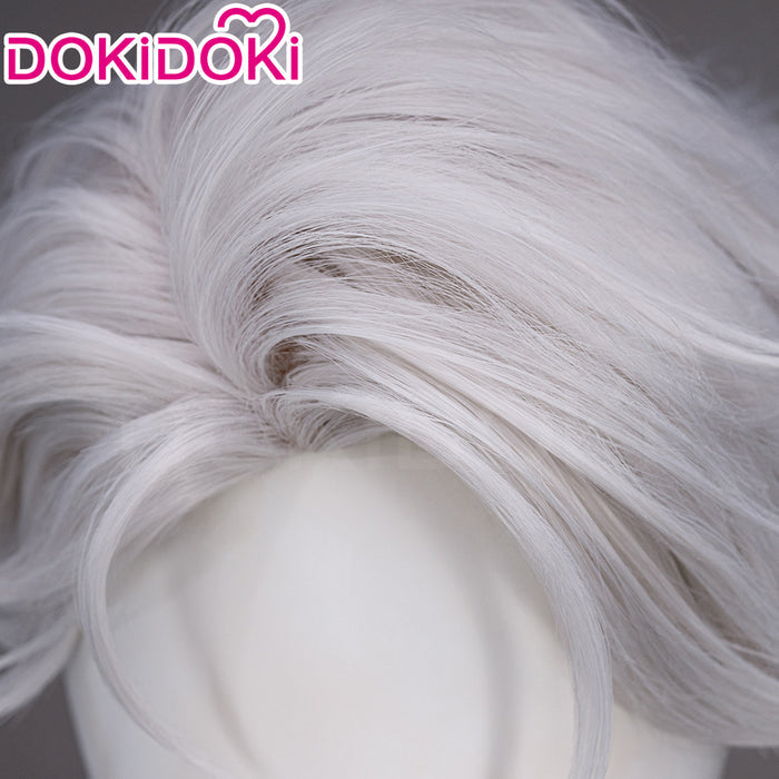 【Ready For Ship】DokiDoki Anime TO BE HERO X Cosplay NICE Wig Short Curly Silver Hair