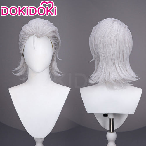 【Ready For Ship】DokiDoki Anime TO BE HERO X Cosplay X Wig Short Curly Silver Hair