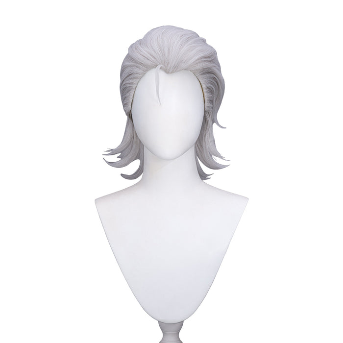 【Ready For Ship】DokiDoki Anime TO BE HERO X Cosplay X Wig Short Curly Silver Hair