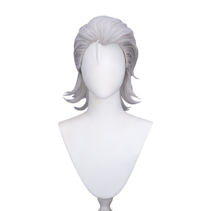 【Ready For Ship】DokiDoki Anime TO BE HERO X Cosplay X Wig Short Curly Silver Hair