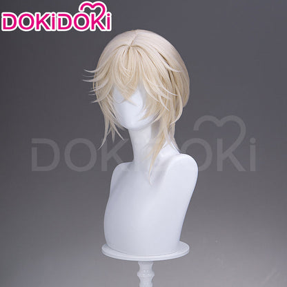 【Ready For Ship】DokiDoki Game Arknights Cosplay Executor the Ex Foedere Wig Short Straight Light Golden Hair