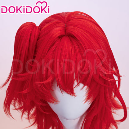 【Ready For Ship】DokiDoki Game Arknights Cosplay Exusiai the New Covenant Wig Short Red