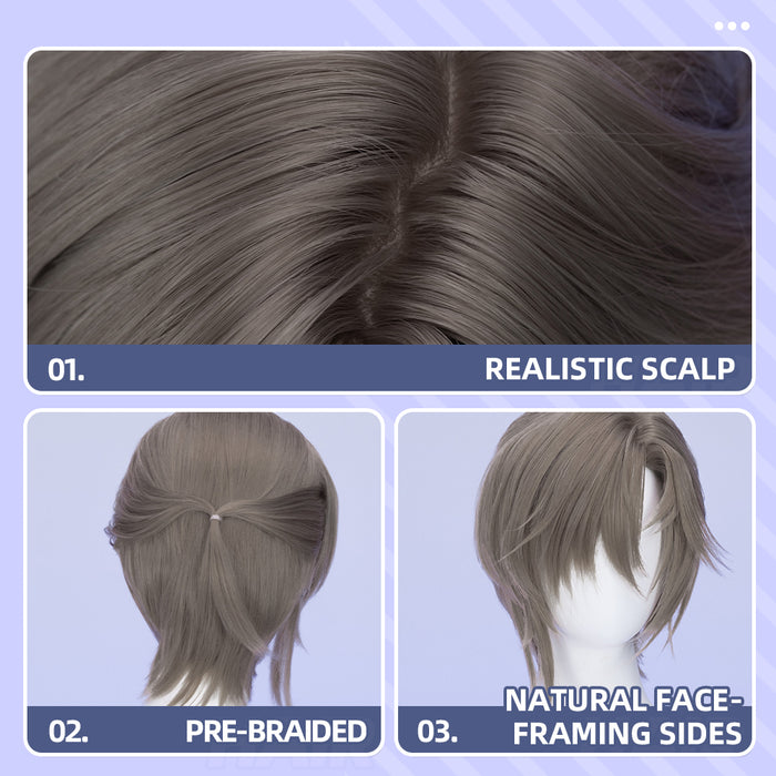 【Ready For Ship】DokiDoki Game Arknights Cosplay Tragodia Wig Short Hair