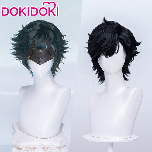 【Ready For Ship】DokiDoki Game Arknights: Endfield Cosplay Endministrator Male Wig Short Black Hair