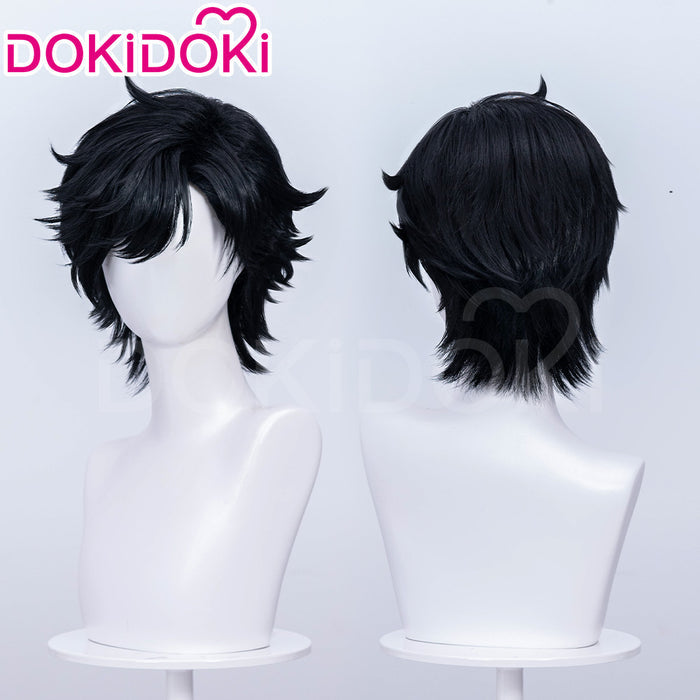 【Ready For Ship】DokiDoki Game Arknights: Endfield Cosplay Endministrator Male Wig Short Black Hair