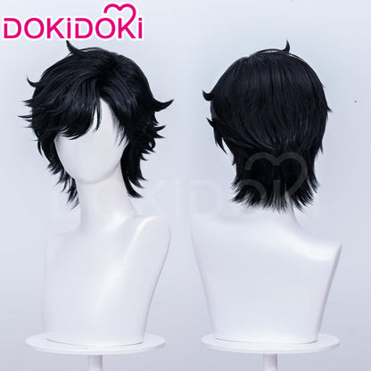 【Ready For Ship】DokiDoki Game Arknights: Endfield Cosplay Endministrator Male Wig Short Black Hair