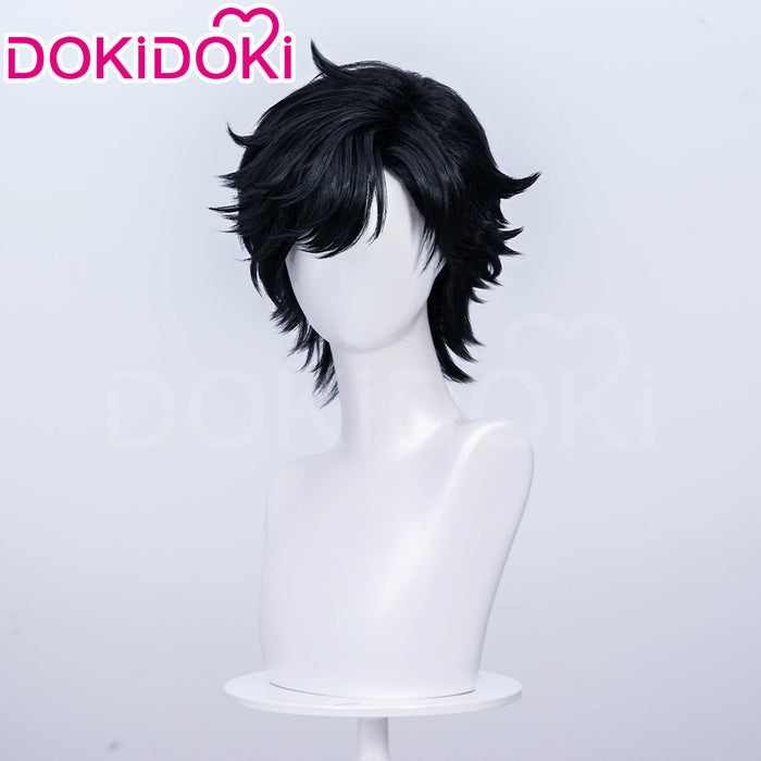 【Ready For Ship】DokiDoki Game Arknights: Endfield Cosplay Endministrator Male Wig Short Black Hair