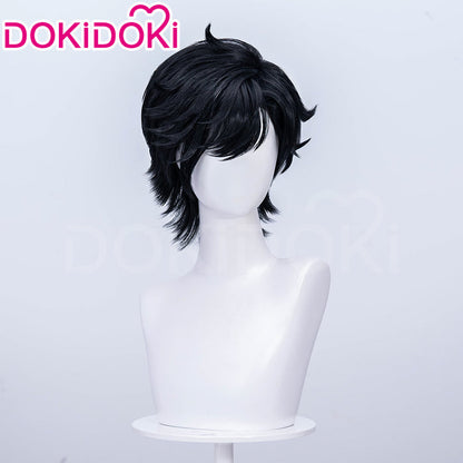 【Ready For Ship】DokiDoki Game Arknights: Endfield Cosplay Endministrator Male Wig Short Black Hair