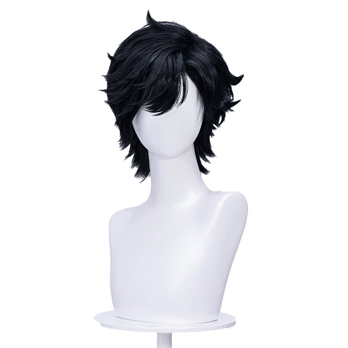 【Ready For Ship】DokiDoki Game Arknights: Endfield Cosplay Endministrator Male Wig Short Black Hair
