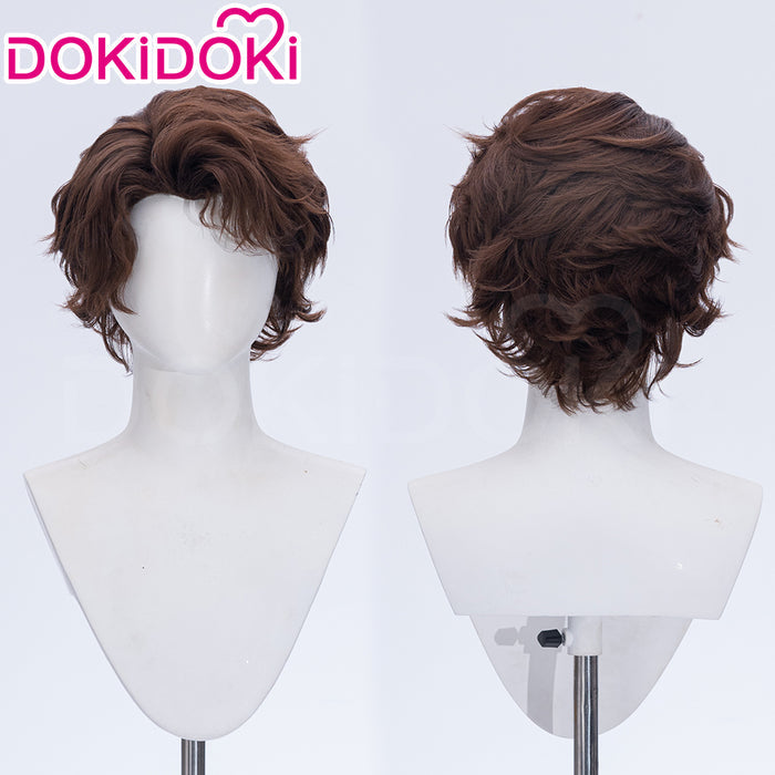 【Ready For Ship】DokiDoki Game Clair Obscur: Expedition 33 Copslay Gustave Wig Short Curly Brown Hair