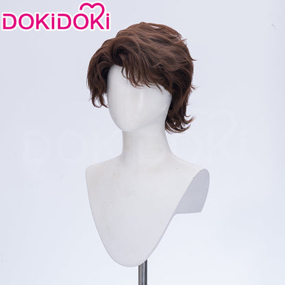 【Ready For Ship】DokiDoki Game Clair Obscur: Expedition 33 Copslay Gustave Wig Short Curly Brown Hair