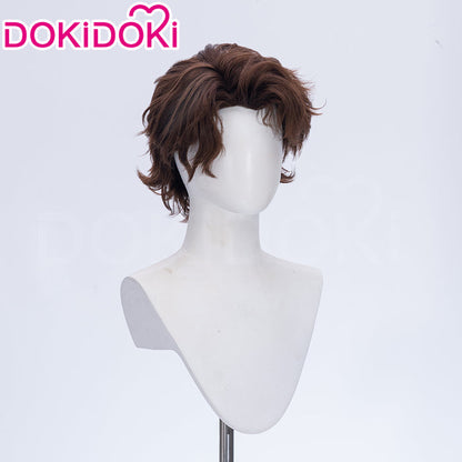 【Ready For Ship】DokiDoki Game Clair Obscur: Expedition 33 Copslay Gustave Wig Short Curly Brown Hair