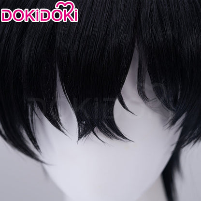 【Ready For Ship】DokiDoki Game Cosplay Men Wig Short Straight Black Hair