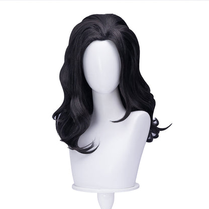 【Ready For Ship】DokiDoki Game Cosplay Wig Long Curly Black Hair