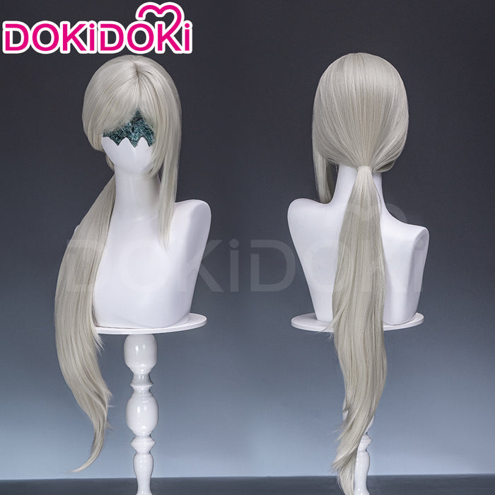 【Ready For Ship】DokiDoki Game Cosplay Wig Long Silver Hair