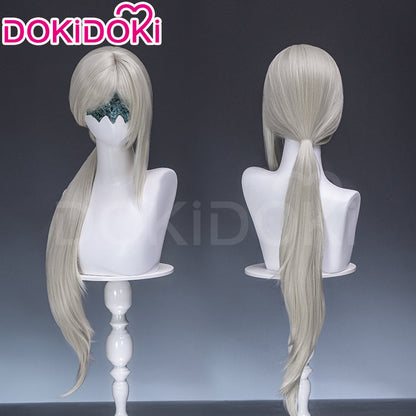 【Ready For Ship】DokiDoki Game Cosplay Wig Long Silver Hair