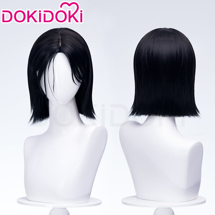 【Ready For Ship】DokiDoki Game Cosplay Wig Short Black Hair Female
