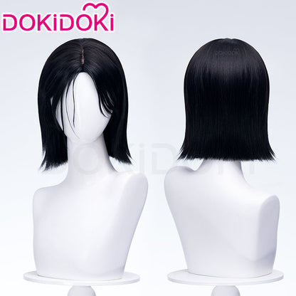 【Ready For Ship】DokiDoki Game Cosplay Wig Short Black Hair Female