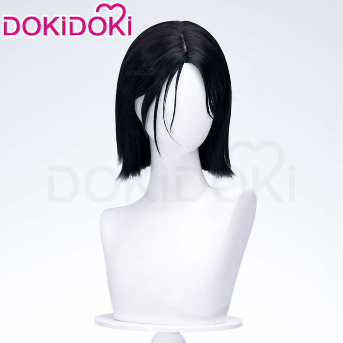 【Ready For Ship】DokiDoki Game Cosplay Wig Short Black Hair Female