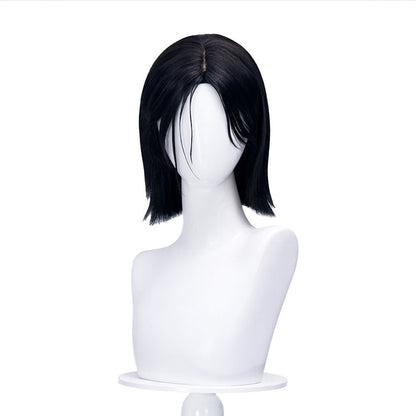 【Ready For Ship】DokiDoki Game Cosplay Wig Short Black Hair Female