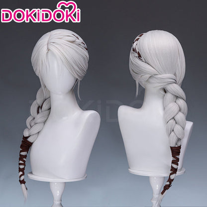 【Ready For Ship】DokiDoki Game Cosplay Wig White Long Hair Female