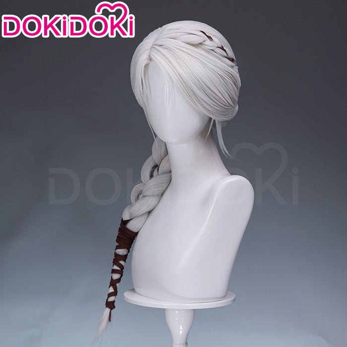 【Ready For Ship】DokiDoki Game Cosplay Wig White Long Hair Female