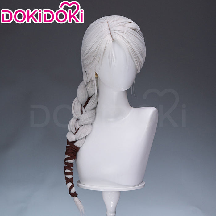 【Ready For Ship】DokiDoki Game Cosplay Wig White Long Hair Female