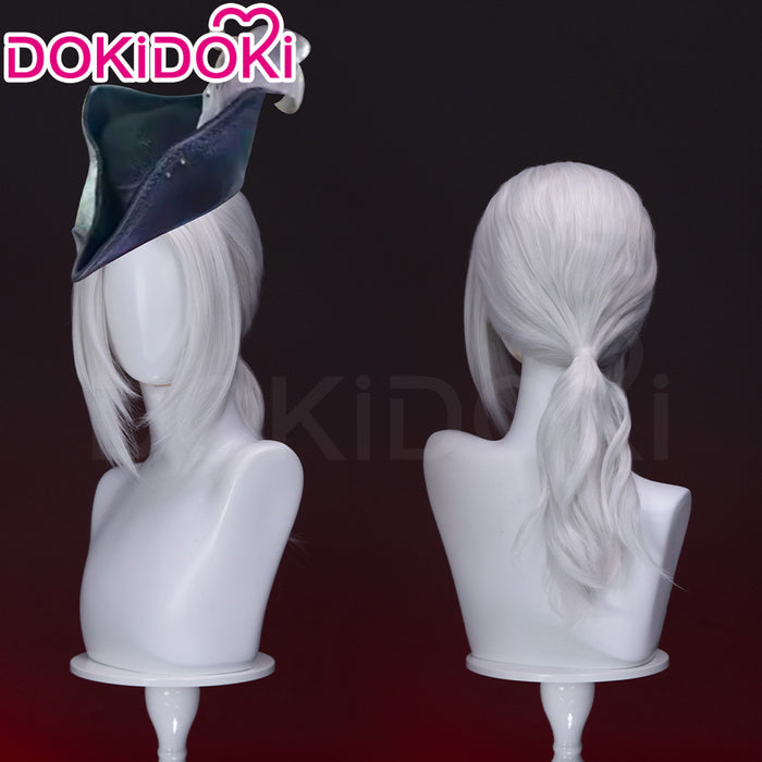 【Ready For Ship】DokiDoki Game Cosplay Wig White Long Straight Hair