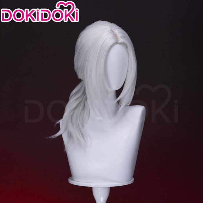 【Ready For Ship】DokiDoki Game Cosplay Wig White Long Straight Hair