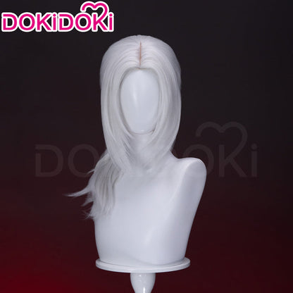 【Ready For Ship】DokiDoki Game Cosplay Wig White Long Straight Hair