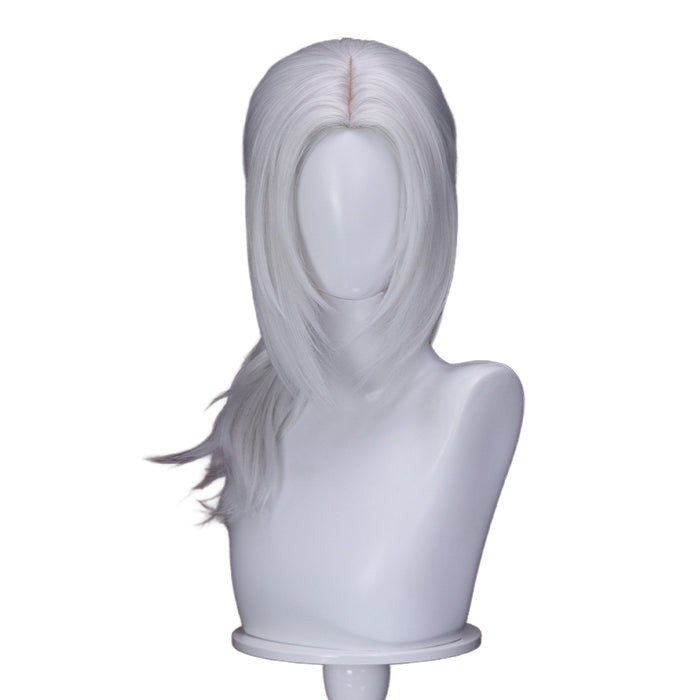【Ready For Ship】DokiDoki Game Cosplay Wig White Long Straight Hair