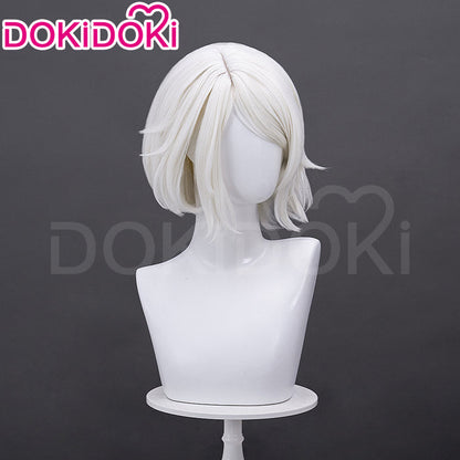 【Ready For Ship】DokiDoki Game Cosplay Wig White Short Hair Wig