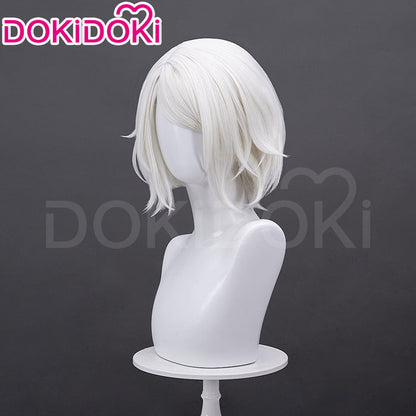 【Ready For Ship】DokiDoki Game Cosplay Wig White Short Hair Wig