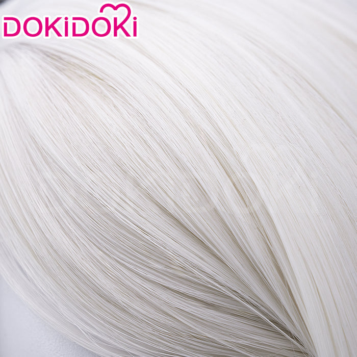 【Ready For Ship】DokiDoki Game Cosplay Wig White Short Hair Wig