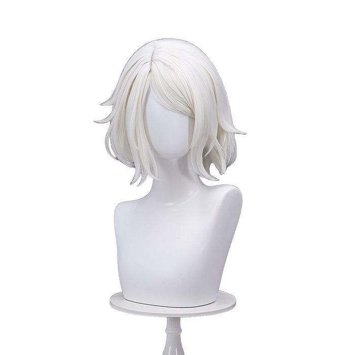 【Ready For Ship】DokiDoki Game Cosplay Wig White Short Hair Wig