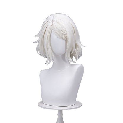 【Ready For Ship】DokiDoki Game Cosplay Wig White Short Hair Wig