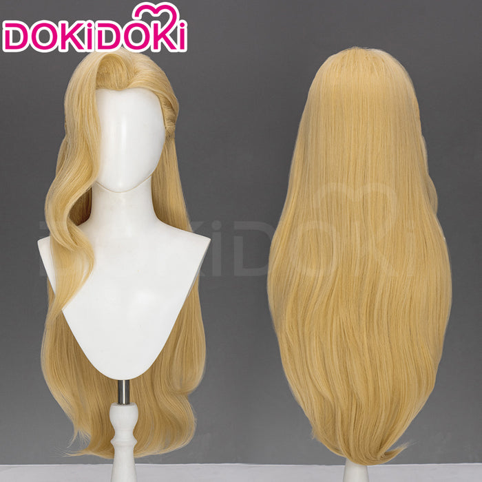 【Ready For Ship】Dokidoki Game Cosplay Woman Wig Long Curly Blonde Hair