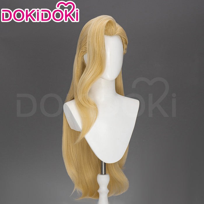 【Ready For Ship】Dokidoki Game Cosplay Woman Wig Long Curly Blonde Hair