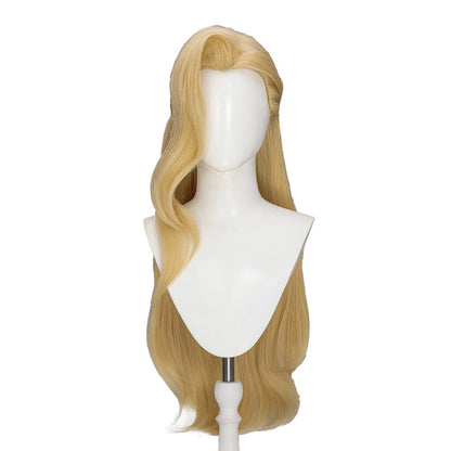 【Ready For Ship】Dokidoki Game Cosplay Woman Wig Long Curly Blonde Hair